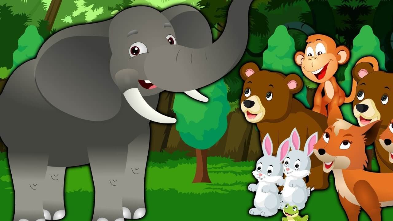 The story of the elephant and his friends